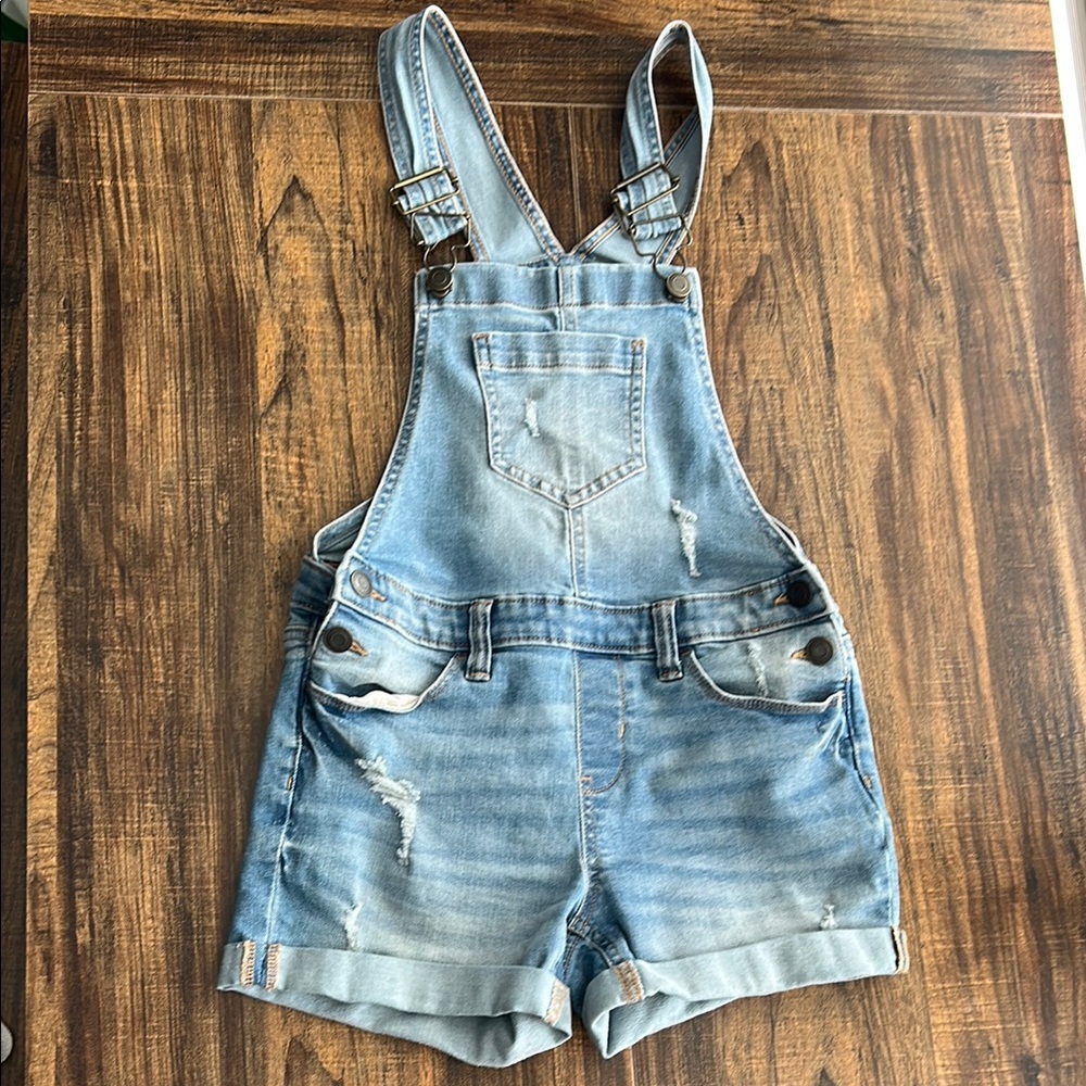 Kids Denim Overalls Shorts